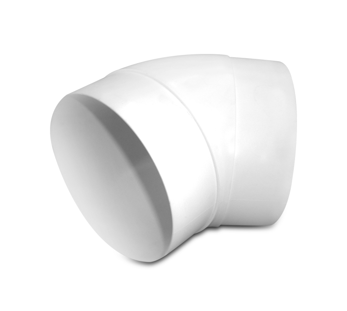 CURVA A GOMITO 45° ROTONDA 125    VKC351